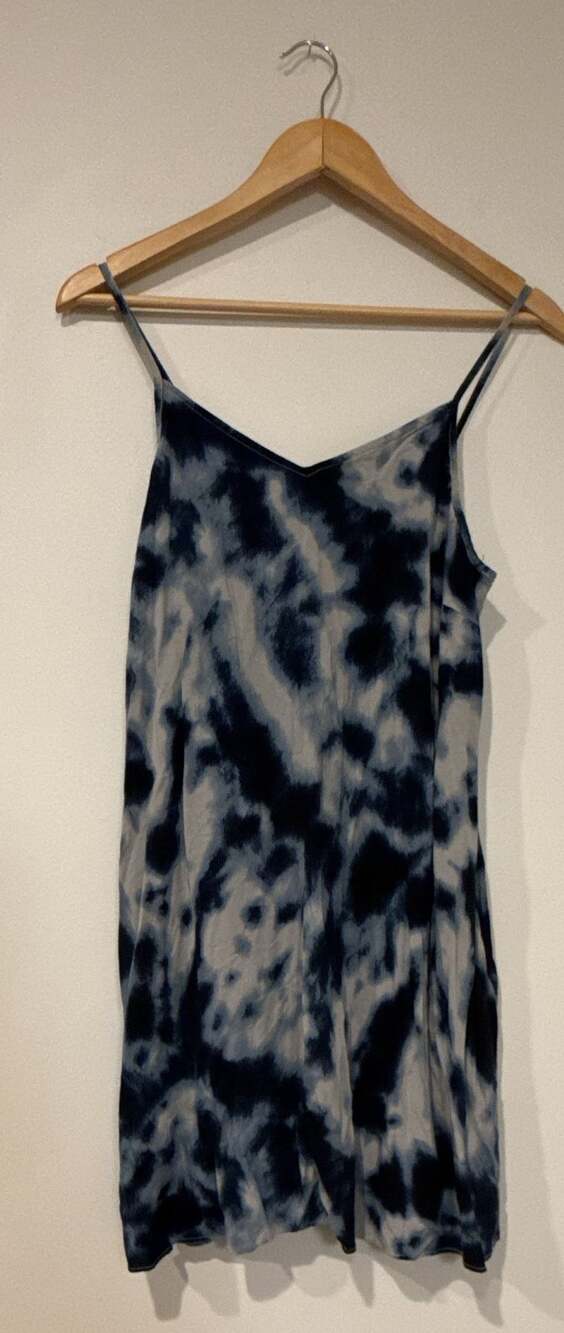 George Tie Dye Cami Dress Blue White